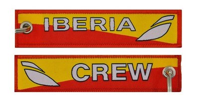 Keyholder with Iberia on one side and (Iberia) crew on other side